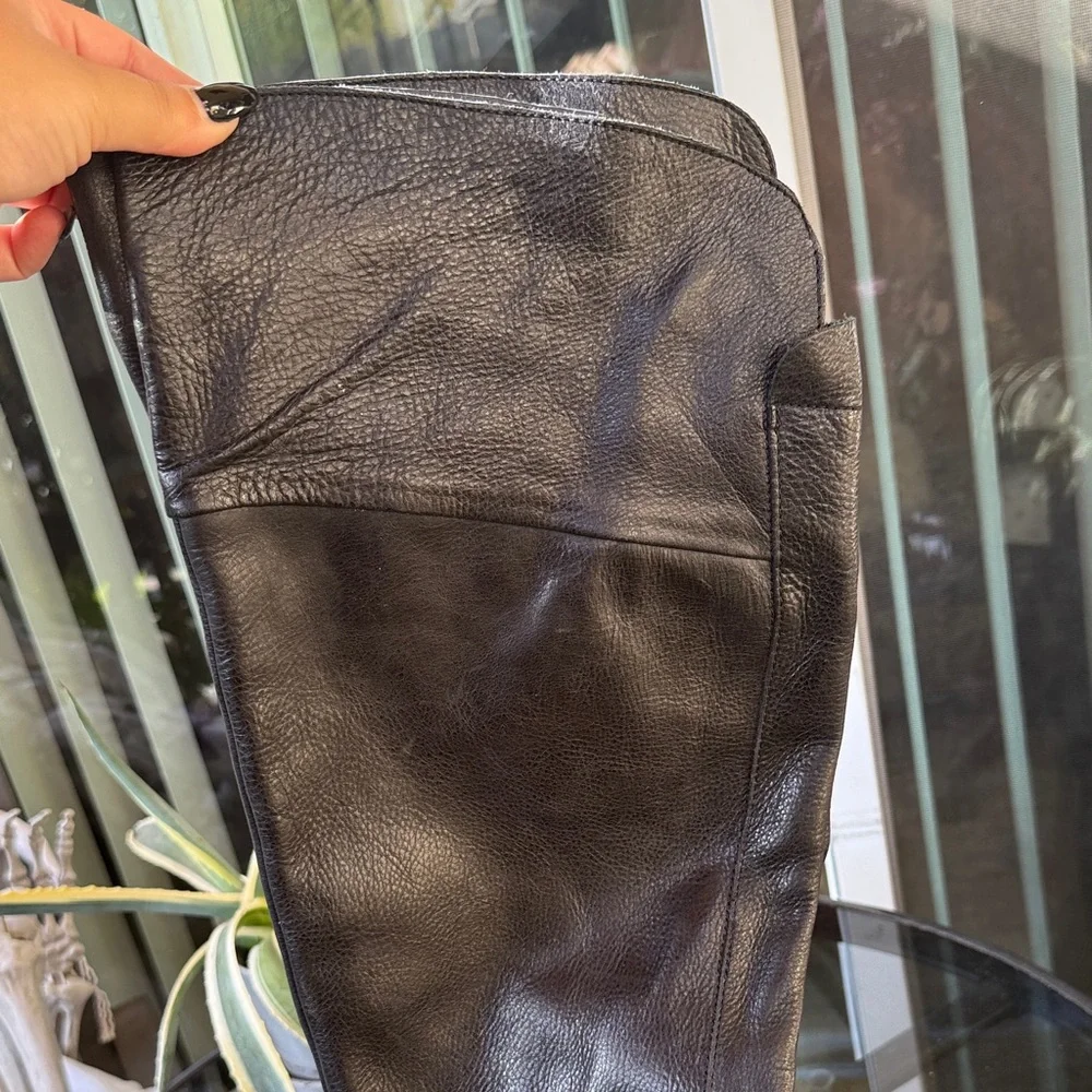 Franco Sarto Black Leather Boots